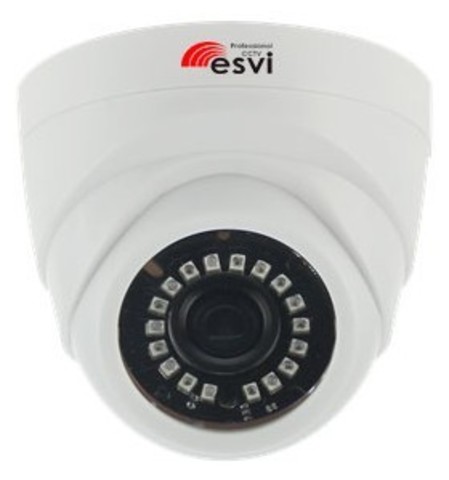 EVC-DL-S10 цветная купольная IP видеокамера, 1.0Мп, f=2.8мм