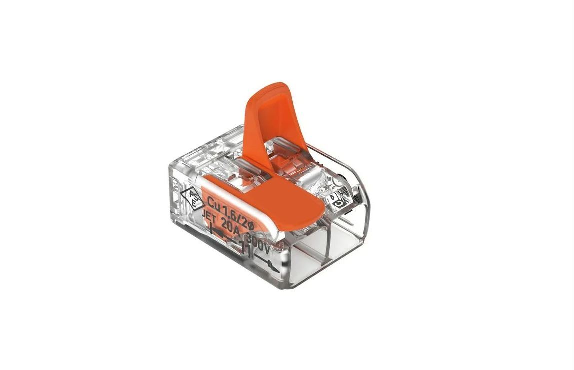 Соединитель клеммный RIPO PCT-412 аналог  221-412) 2 контакта(упк.5 шт.)