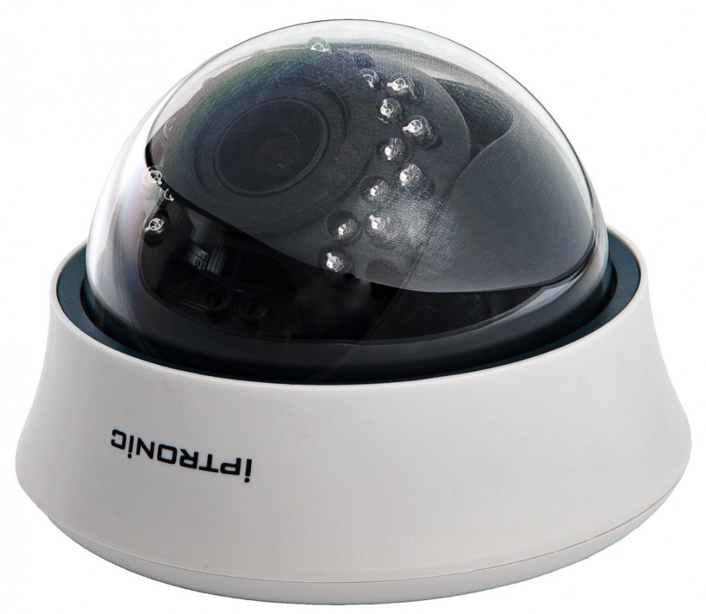 IPTRONIC IPT-IPL1080DP(2,8-12)P, f=2,8-12мм, 2Мп, цветная купольная IP-видеокамера
