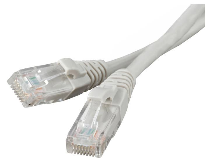 Патч-корд UTP Cat 5E, RJ45,100 m (серый) литой