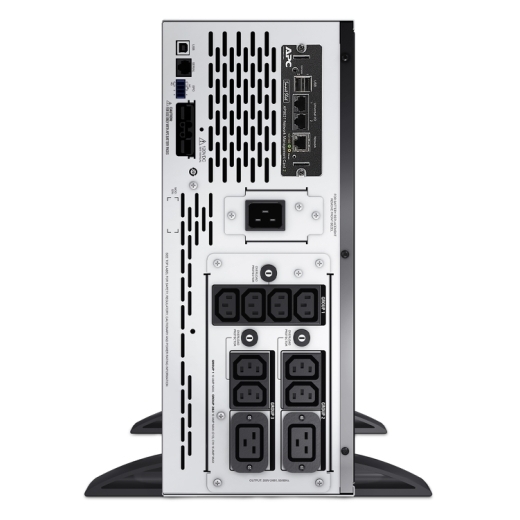 APC Smart-UPS X 2200 ВА уменьшенной глубины, конвертация между стоечным/вертикальным исполнением, с ЖК-индикатором, 200–240 В, с сетевой платой