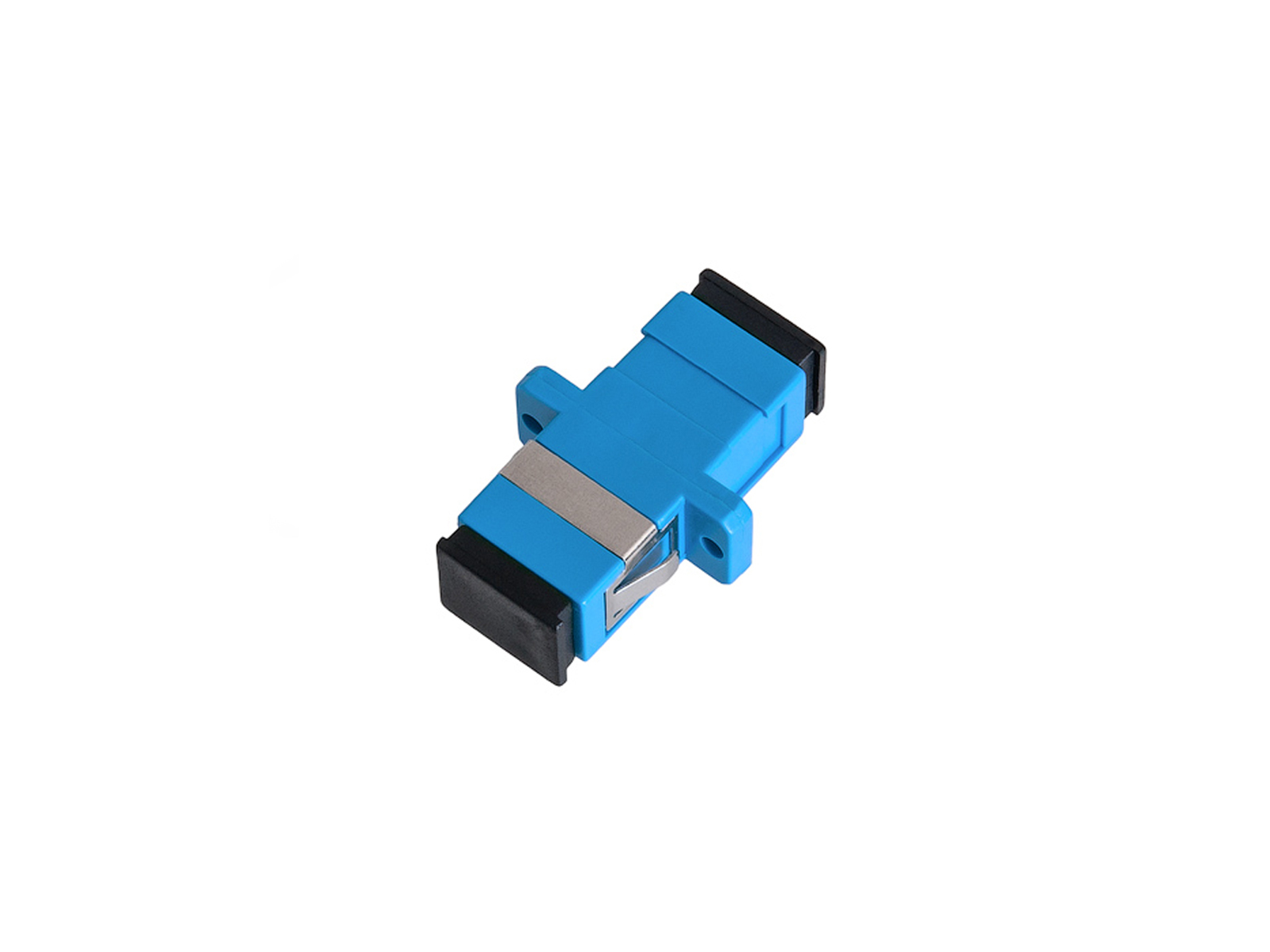 Розетка оптическая AO-1SMM-SC/SC-YOMO с фланцем, blue_