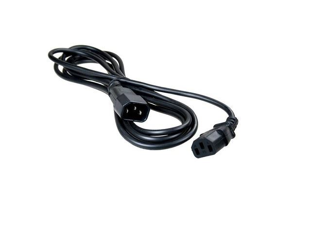 Кабель питания RIPO  1.8м, сист.блок-монитор С14-C13 (3*0.75 mm2)  10A, черный, с заземлением
