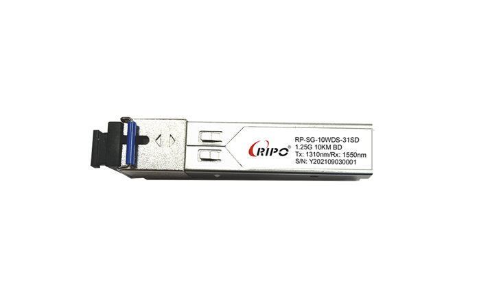 Модуль Ripo RP-SG-10WDS-31SD оптический одноволоконный SFP WDM, 1.25 Гб/с, 10 км, 1310нм, SC, DDM