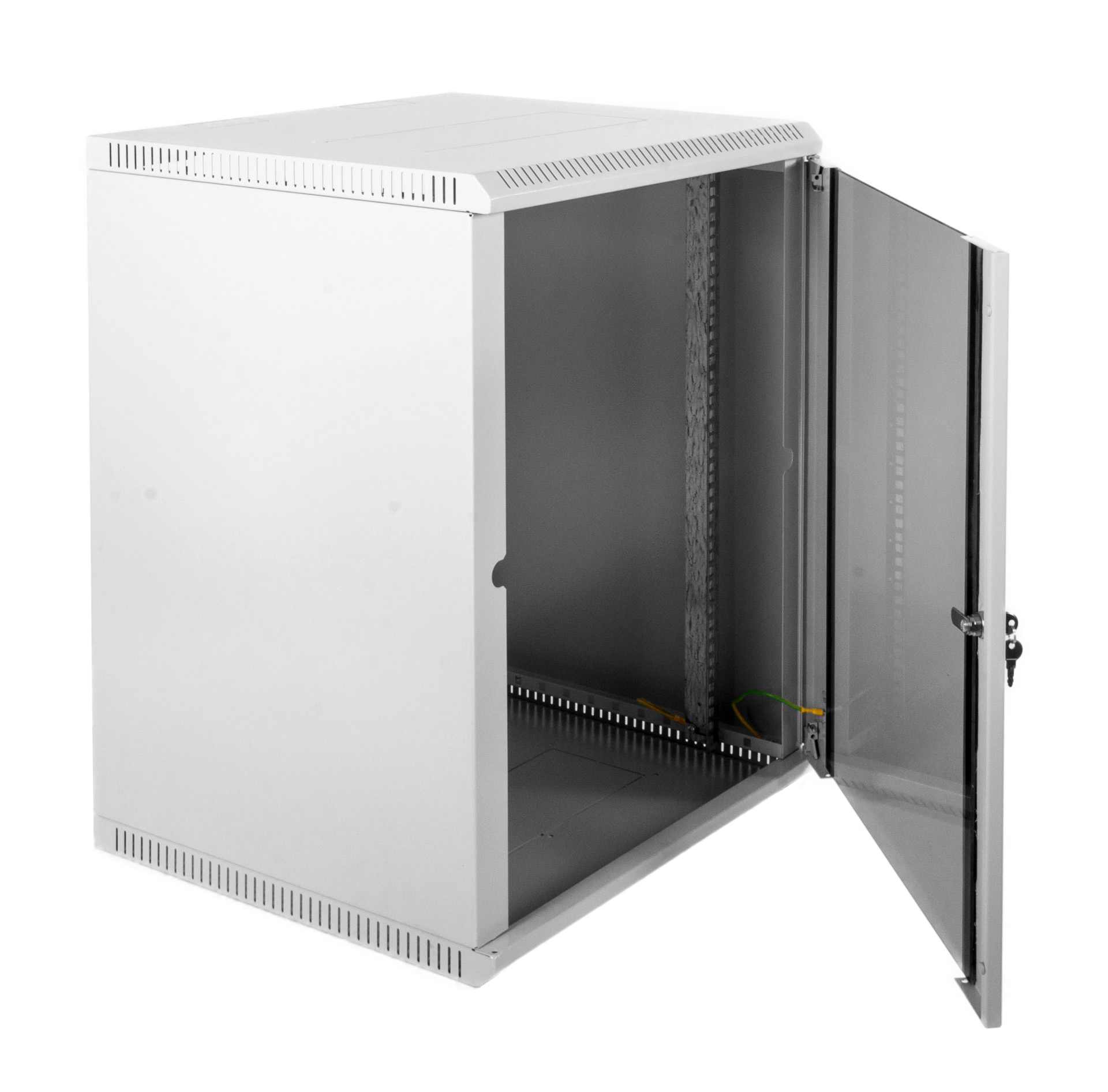 Шкаф телекоммуникационный настенный разборный 12U (600х350) дверь стекло (ЦМО)