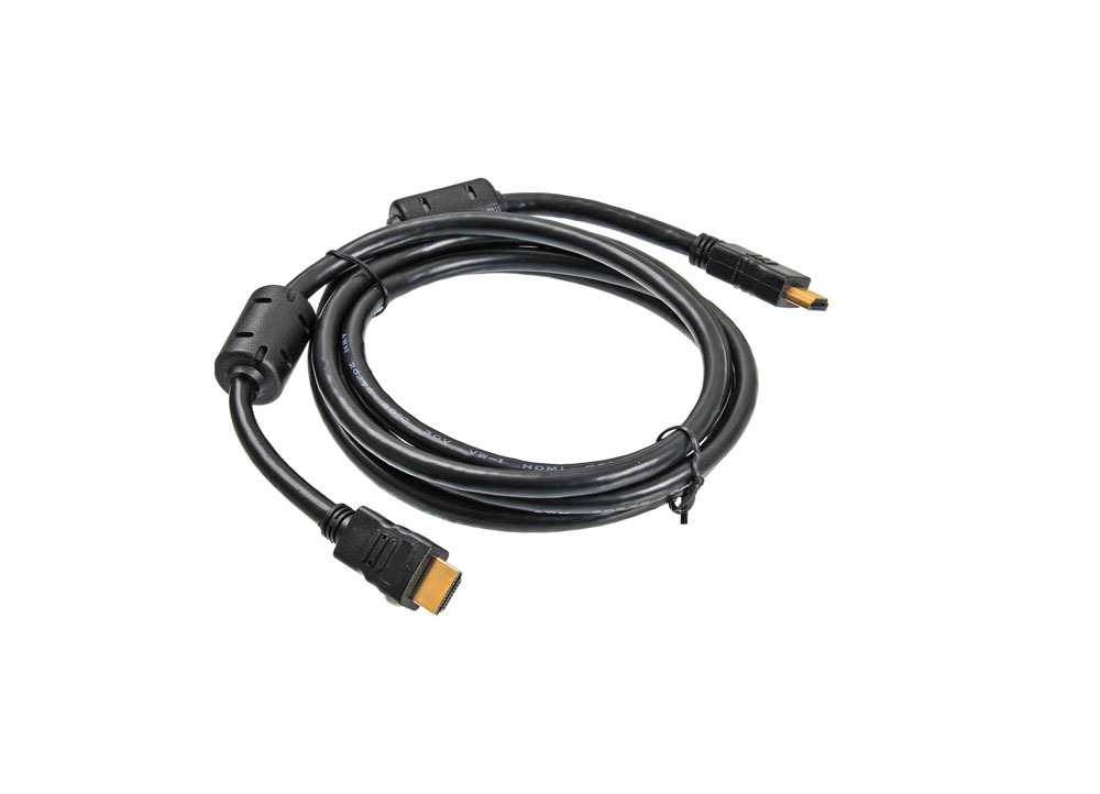 Кабель (шнур) RIPO HDMI/19M-HDMI/19M с ферритовыми кольцами, 1.8m, v 1.4, М/М, черный, пакет