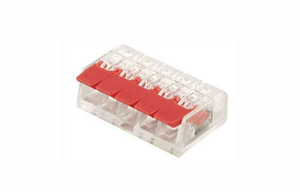 Соединитель клеммный PCT-415 (аналог 221-415) 5 контактов(упк.20шт.)