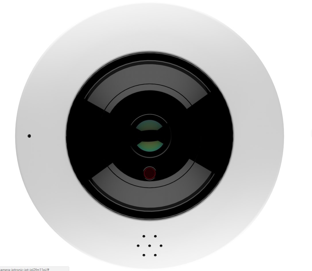 IPTRONIC IPT-IPL4FM(1,1)PIR, f=1.05мм, 5Мп, цветная панорамная IP-видеокамера