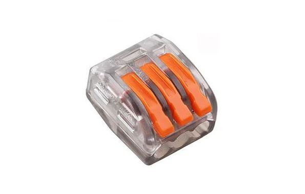 Соединитель клеммный RIPO PCT-213/A (аналог  222-413) 3 контакта(упк.5 шт.)