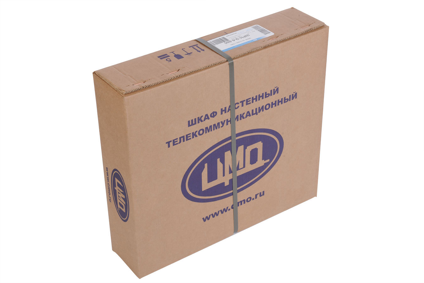 Шкаф телекоммуникационный настенный разборный 18U (600х350) дверь стекло, цвет черный (ЦМО)
