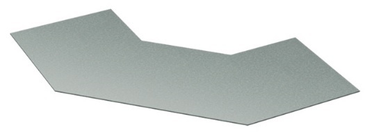 DKC / ДКС GLK90020 Крышка на угол горизонтальный 90°, осн.200, R300, стеклопластик